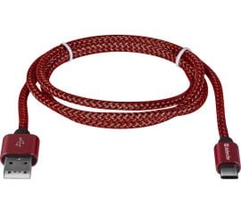 Кабель USB Defender USB TypeC 2.1A красный 1 м