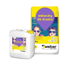 ჰიდროიზოლაცია გარე Weber Dry SS-8 Extra 10+25 კგ