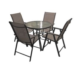 Garden furniture set table 4 chairs HY-008
