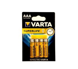 Батареика солевая VARTA Superlife AAA 1.5 V 4 шт