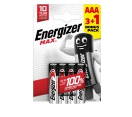 Battery Energizer AAA CHP4 3+1 Max Alk
