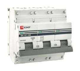 Автоматический выключатель EKF MCB47100-3-125C-PRO C125