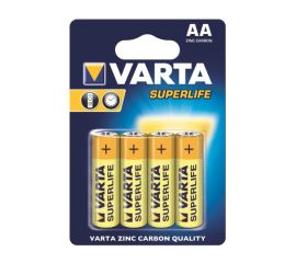 Батареика солевая VARTA Superlife AA 1.5 V 4 шт