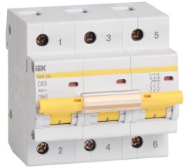 Circuit breaker ВА47-100 3Р100А 10кА , С "IEK"