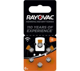 Батарейки для слуховых аппаратов  Rayovac Acoustic 6шт