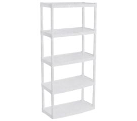 Universal shelving Aleana 122049 5 shelves white 180x82x37 cm