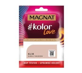Interior paint test Magnat Kolor Love 25 ml KL38 coffee with milk