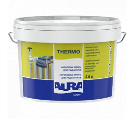 Enamel for radiators Eskaro Aura luxpro thermo white glossy 2,5 l