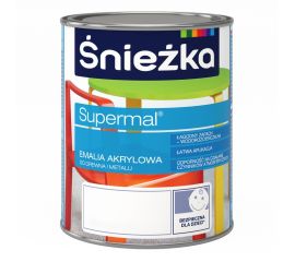 Эмаль аркиловая Sniezka Supermal A400 белая полу-глянцевая 0.4 л