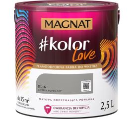საღებავი ინტერიერის Magnat Kolor Love 2.5 ლ KL16 მუქი ფერფლისფერი