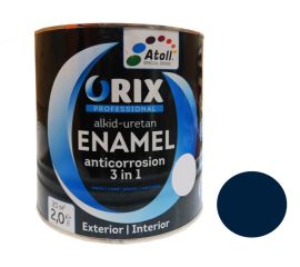 Эмаль-экспресс ORIX HAMMER 3 в 1 (антикоррозионная)сапфир 0,7 кг