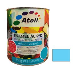 Enamel alkyd Universal ATOLL ПФ-115 light-blue 0.8 kg