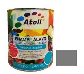 Enamel alkyd Universal ATOLL ПФ-115 grey 2.6 Kg