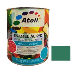 Enamel alkyd Universal ATOLL ПФ-115 emerald 0.8 kg