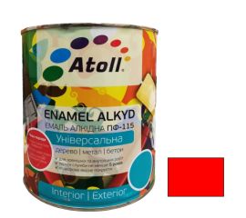 Enamel alkyd Universal ATOLL ПФ-115  red 2.6 kg