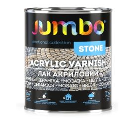 Лак акриловый для камня Jumbo Stone глянцевый 0.7 л