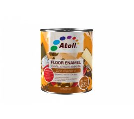 Эмаль для пола Atoll PF 226 Floor enamel красно коричневый глянцевый 2,8 кг