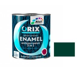 Paint enamel for roof Atoll orix Anticorrosion 3 in 1 Ral 6005 green glossy 2,2 kg