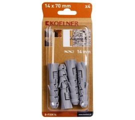Dowel Koelner 4 pcs B-FIXK14 14x70mm blister