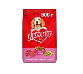 Dry dog food Darling beef and vegetables 500g