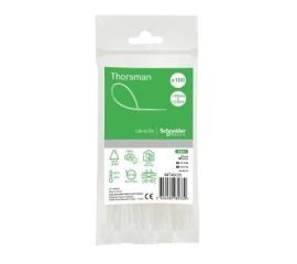 Clamp Schneider Electric 120x2.5mm white (100 pieces in a package)