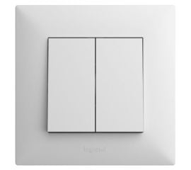 Switch without frame 2-key,white LEGRAND