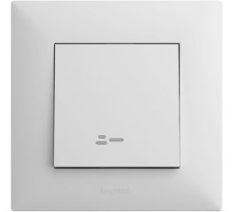 Switch without frame 1-key with light,white LEGRAND