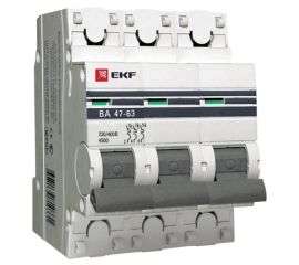 Автоматический выключатель EKF MCB4763-3-25C-PRO C25