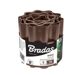 ბორდიური გაზონის დატალღური Bradas OBFB 0915 9 მ х 15 სმ ყავისფერი