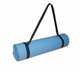 Fitness mat Toorx Mat160  light blue with handle 160x50 cm