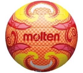 Мяч волейбольный пляжный MOLTEN V5B1502-O синтетическая кожа. кожа