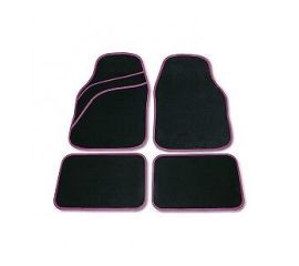 Floor mats Bottari 4 pcs Wave Trim Pink 14125