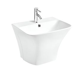 Monoblock washbasin Osis 724 white 500x400x385 (wall-hung)