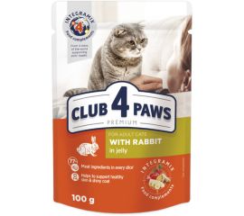 Jelly 4 Paws cat with rabbit meat 0.1 kg