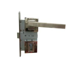 Set handle and lock BT Group ATLAS AGB 70 mm. nickel