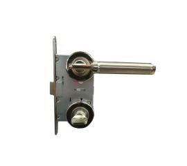 Set handle and WC lock BT Group BORA AGB 70 mm. nickel