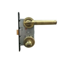 Set handle and WC lock BT Group BORA AGB 70 mm. bronze