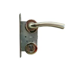 Set handle and lock BT Group KUGU AGB 70 mm. nickel