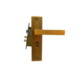 Set handle on bar and lock BT Group G861 60 mm. golden