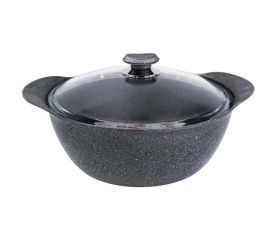 Pan with lid OMS GRANIT 25080 28x14 cm 7.05 l