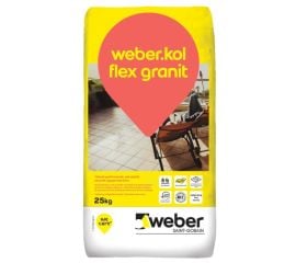 Tile adhesive Weber Kol Flex Granit 25 kg white