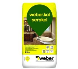 Клей для плитки Weber.kol serakol серый 25 кг