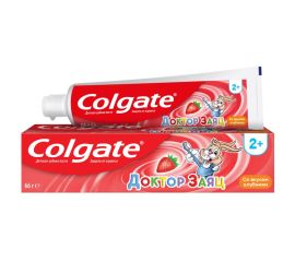 საბავშო კბილის პასტა  Colgate საბავშო დოქ. რებითი მარწყვის გემოთი 50 მლ.