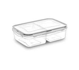 Container for products with two compartments Irak Plastik Fresh box LC-525 1+1 l