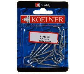 Ceiling anchor with hook Koelner M3,5X45 mm 12 pcs B-HS-35