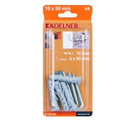 Dowel Koelner 4 pcs B-FIX10K 6x55 mm blister