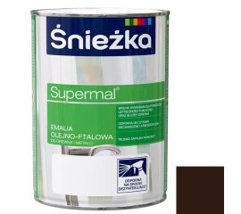 Эмаль масляно-фталевая Sniezka Supermal 800 мл глянцевая шоколадная