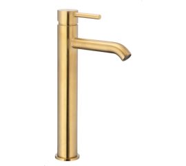 Washbasin faucet  KFA Moza Gold high ( with Siphon Click-Clack)