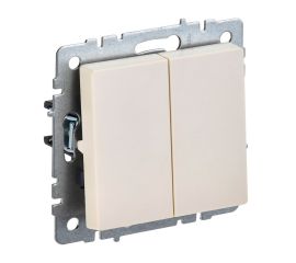 Switch without frame IEK BRITE 2 10A VS10-2-0-BrB