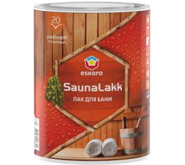 Water-soluble semi-matt varnish for bath Eskaro SaunaLakk 0.95 l
